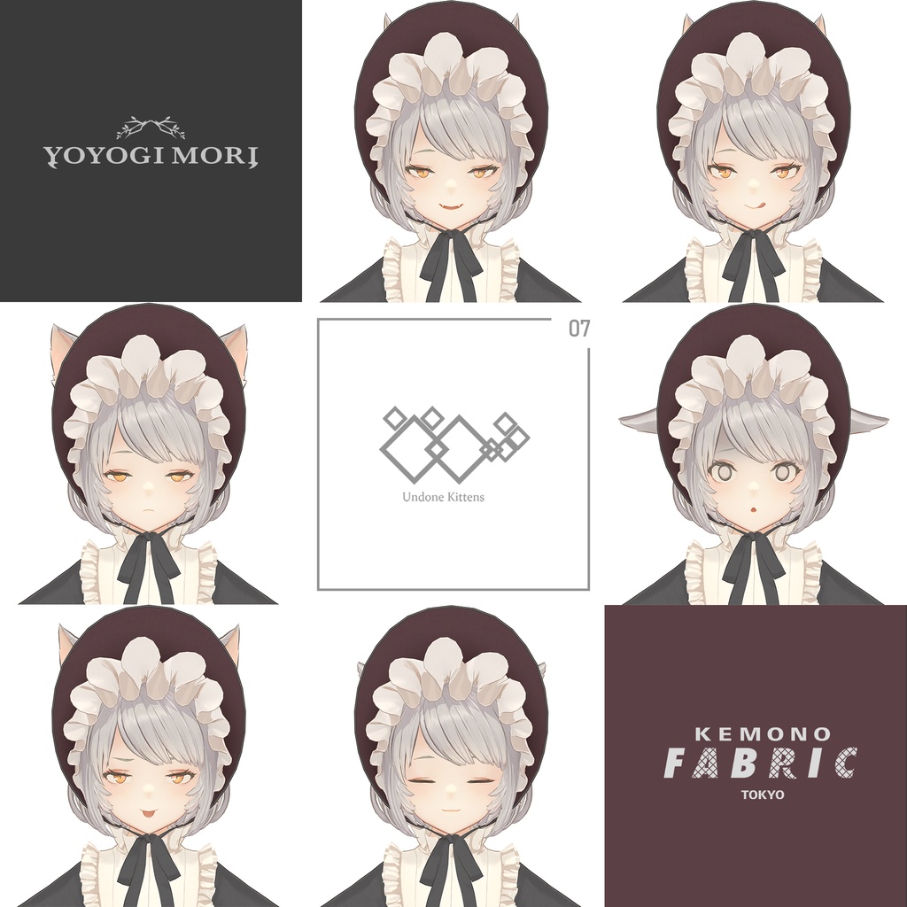 【VRC / VRM 対応3Dモデル】Undone Kittens ver4.05