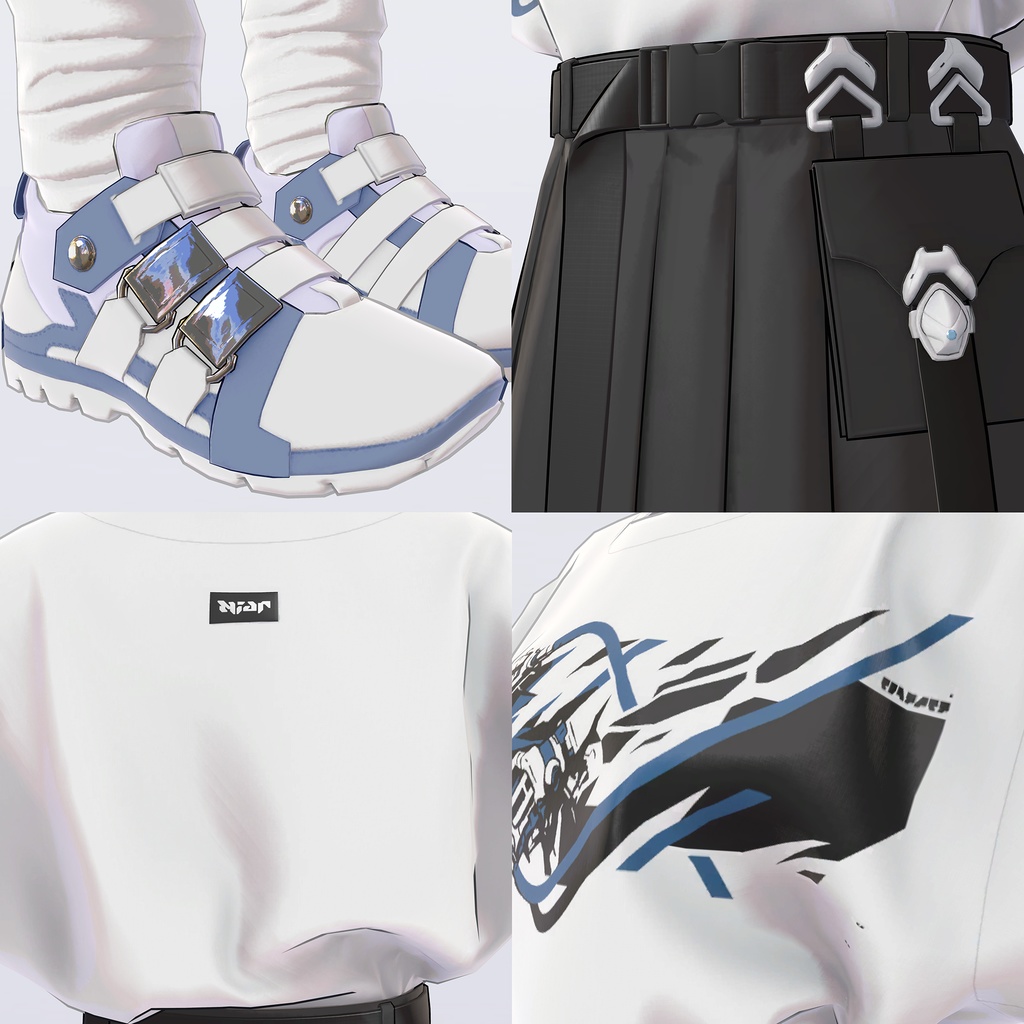 【VRC対応3D服飾モデル】 Niar -Virtual Edition 2022- ver.1.03