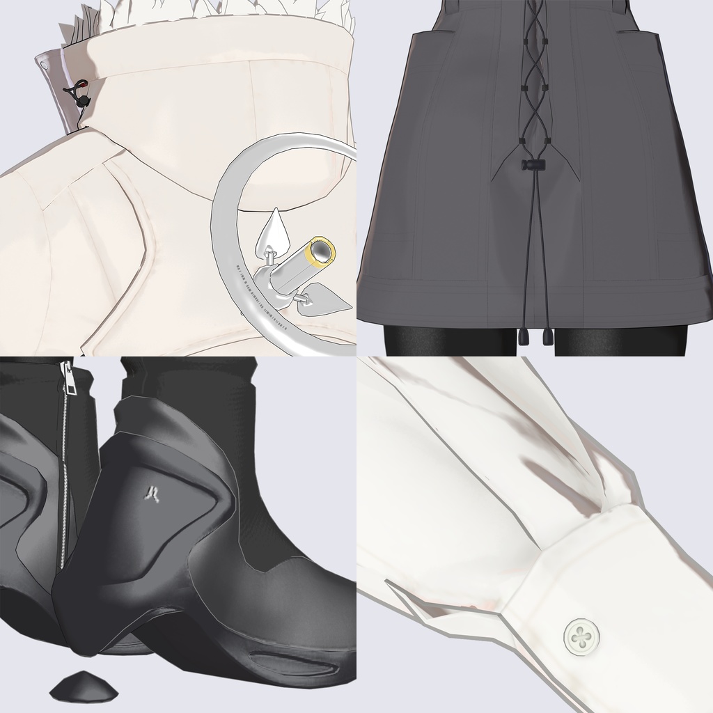 【VRC / VRM 対応3Dモデル】TUNER ver5.00