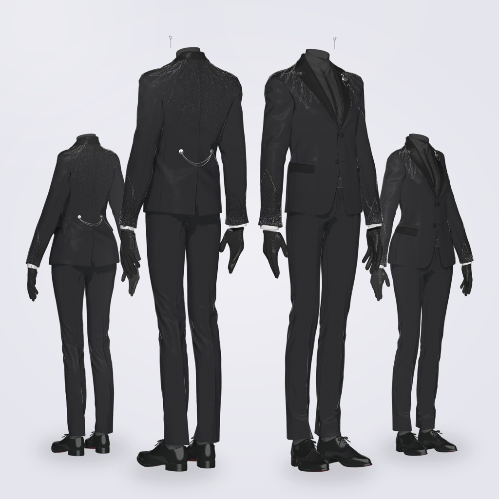 【VRC対応3D服飾モデル】FUYUMIDORI White Swan ver1.07