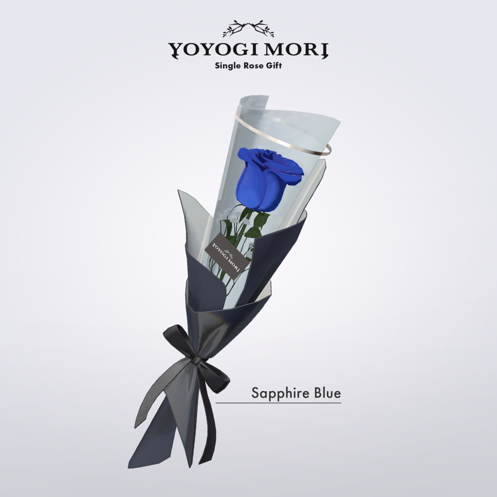 【VRC対応3D雑貨モデル】Single Rose Gift ver1.02