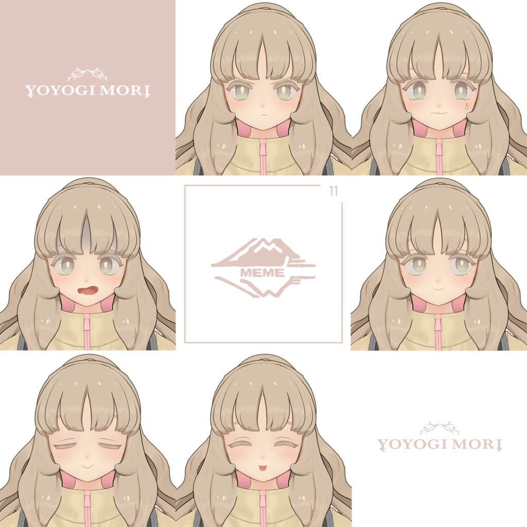 【VRC / VRM 対応3Dモデル】茉弥 ver1.04