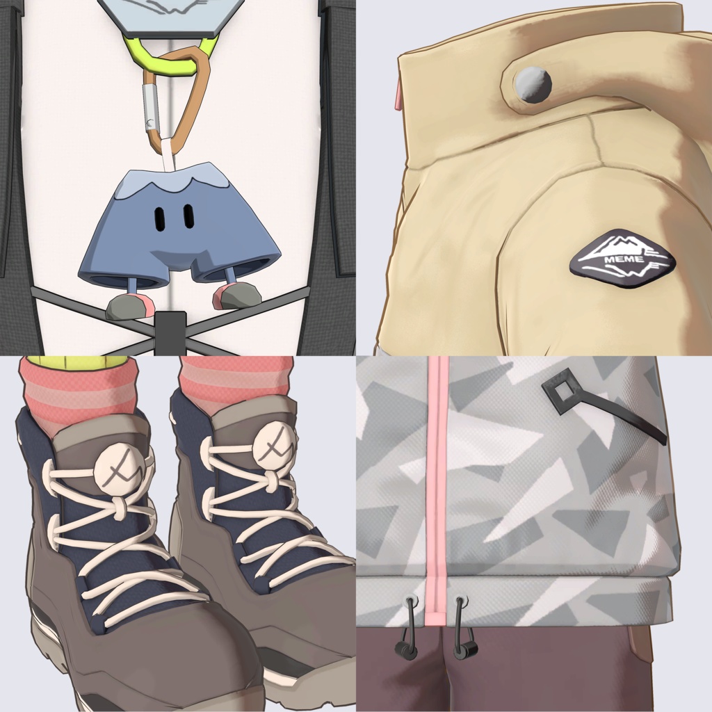 【VRC / VRM 対応3Dモデル】茉弥 ver1.04