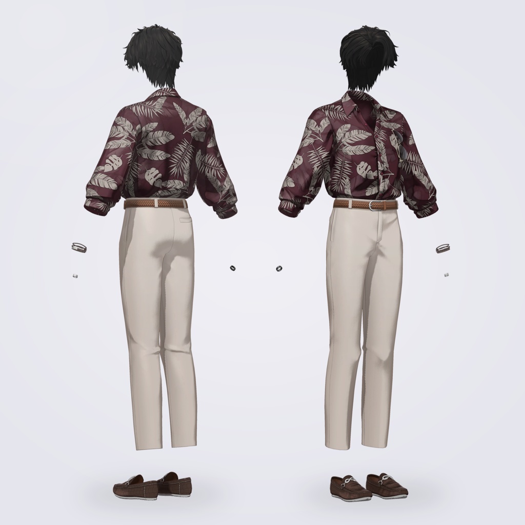 【VRC対応3D服飾モデル】FUYUMIDORI Resort Style ver1.00