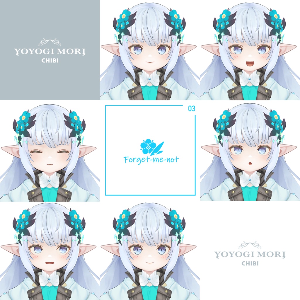 【VRC / VRM / Quest 対応3Dモデル】Notia CHIBI ver1.01