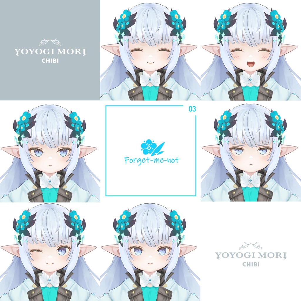 【VRC / VRM / Quest 対応3Dモデル】Notia CHIBI ver1.01