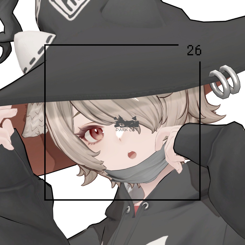 【VRC 対応3Dモデル】DARK CAT WITCH ver1.00
