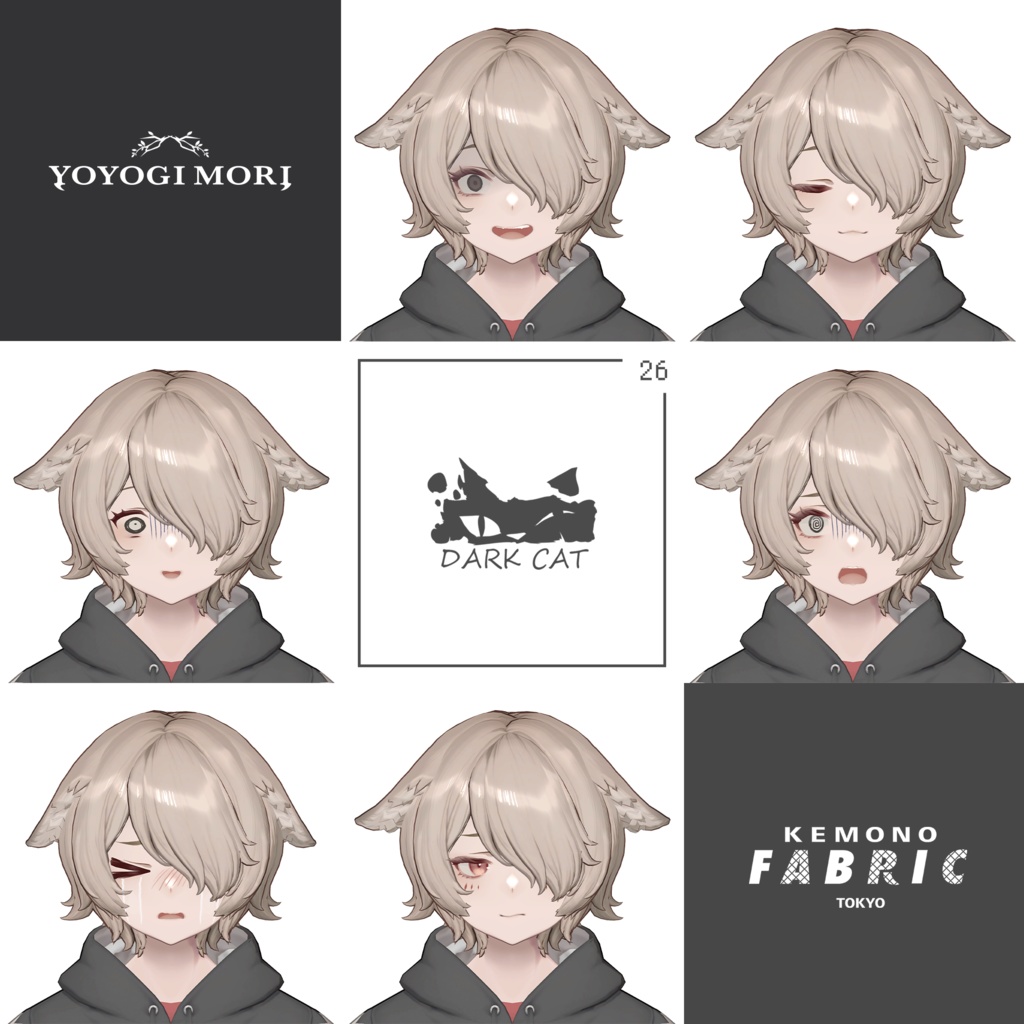 【VRC 対応3Dモデル】DARK CAT WITCH ver1.00