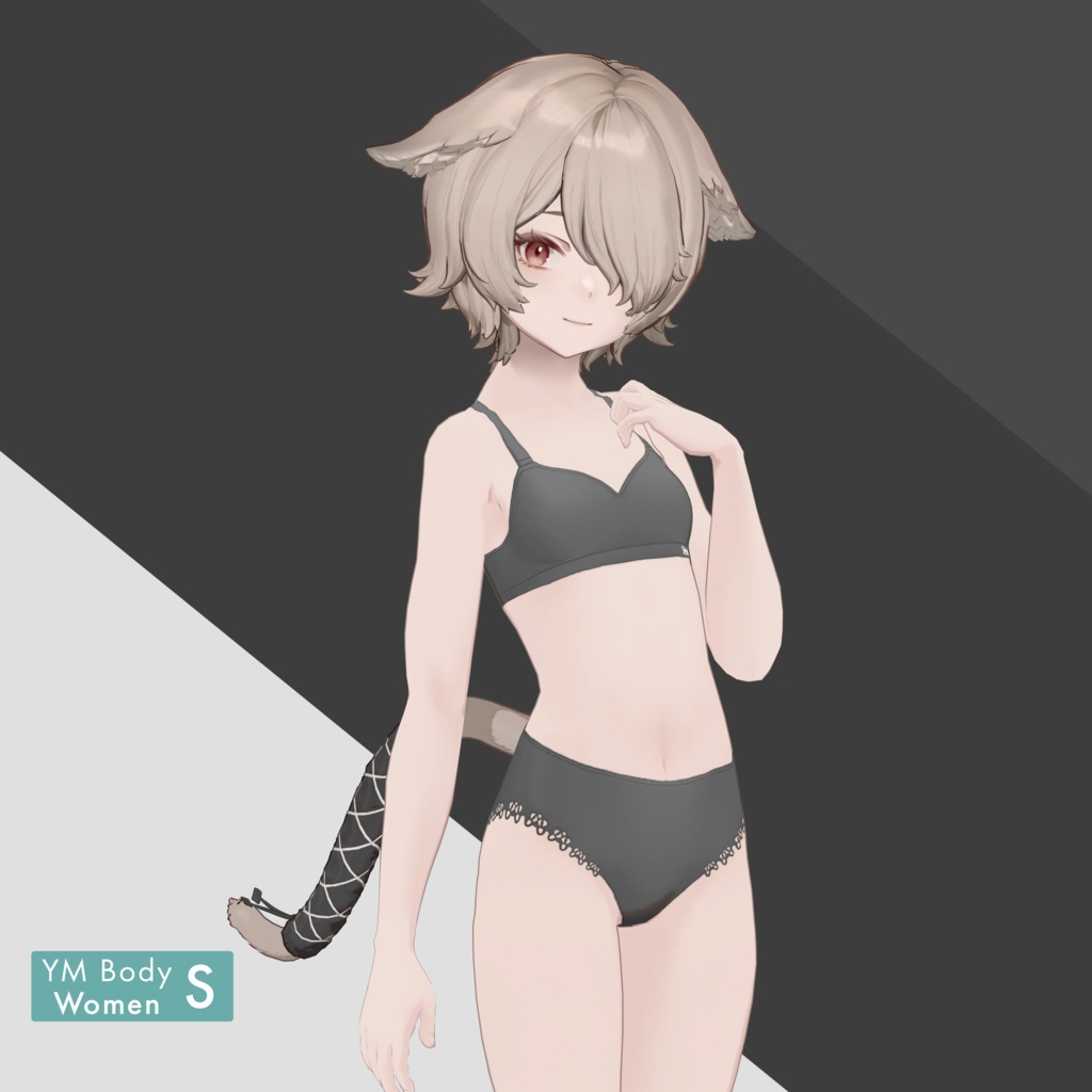 【VRC 対応3Dモデル】DARK CAT WITCH ver1.00