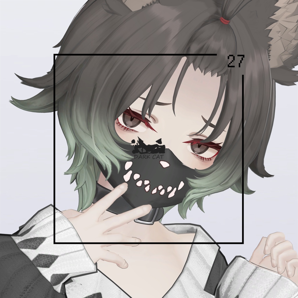 【VRC 対応3Dモデル】DARK CAT UNWELL ver1.00