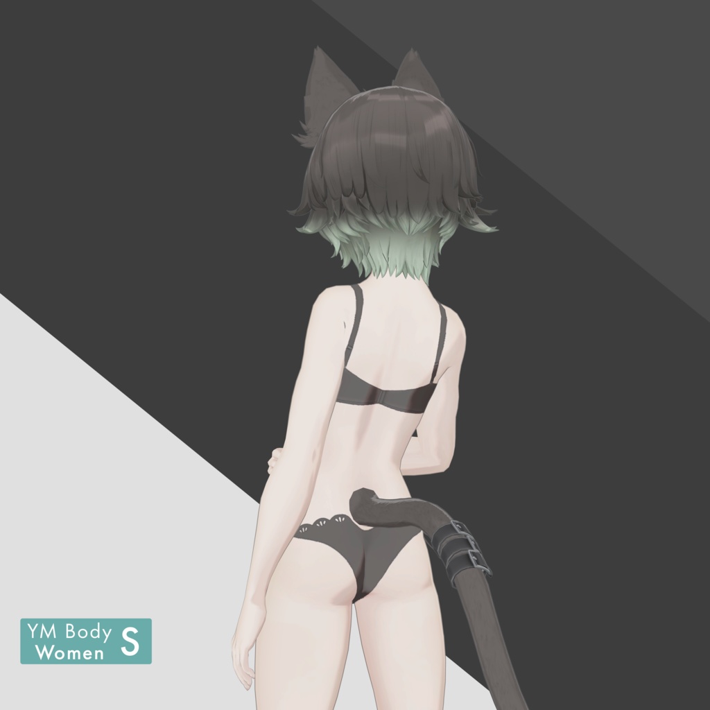 【VRC 対応3Dモデル】DARK CAT UNWELL ver1.00