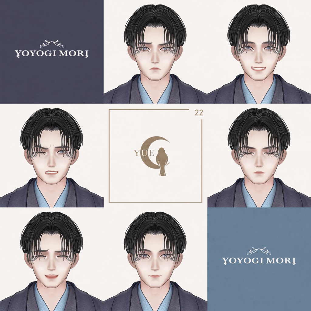 【VRC 対応3Dモデル】夜嗣 ver1.00