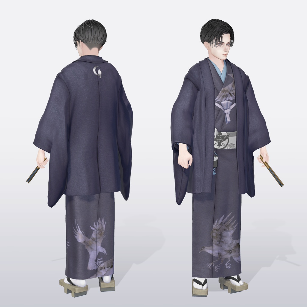 【VRC 対応3Dモデル】夜嗣 ver1.00