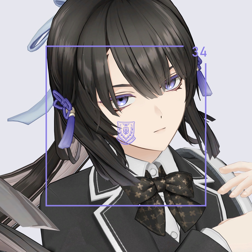 【VRC 対応3Dモデル】宵月 ver1.00