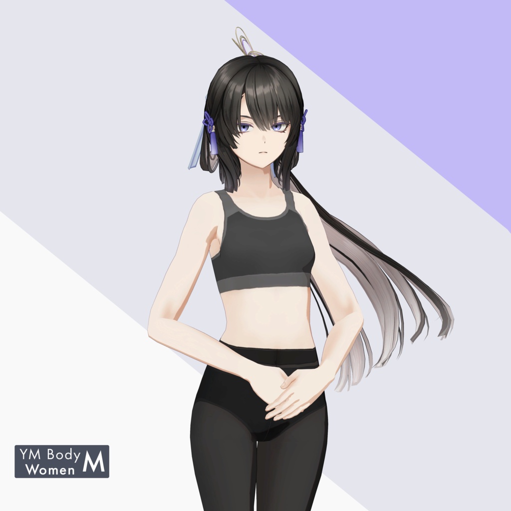 【VRC 対応3Dモデル】宵月 ver1.00