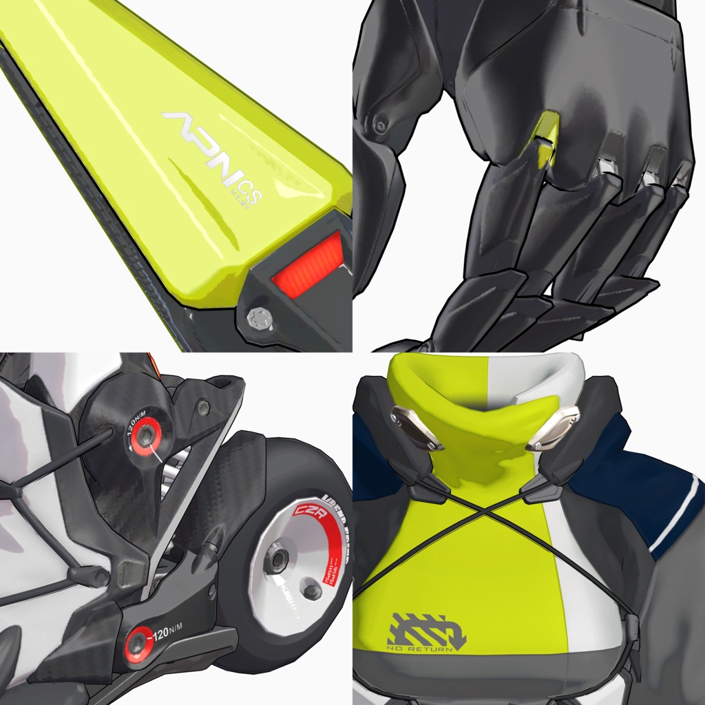 【VRC 対応3Dモデル】CZR100_TARMAC ASSAULT ver1.00