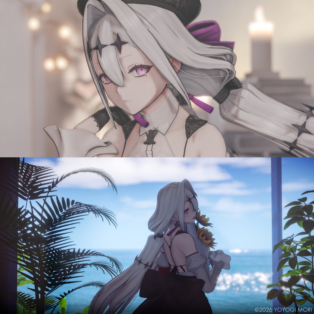 【VRC 対応3Dモデル】㤅花 ver1.00