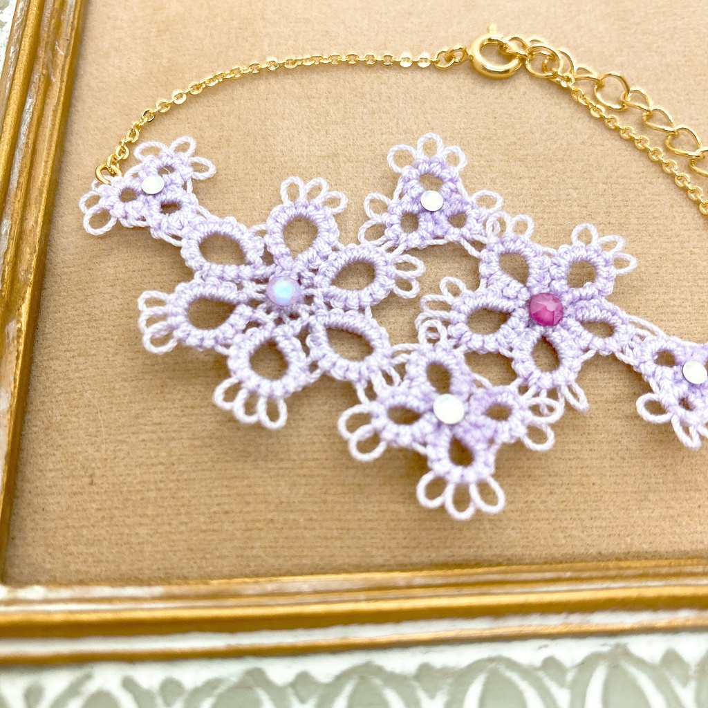 【数量限定】フラワーレースのブレスレット【限定カラー】