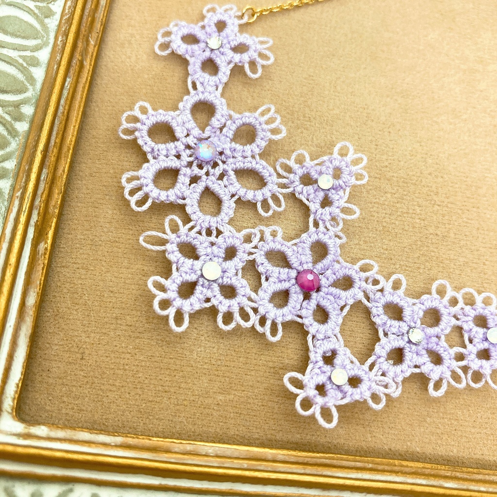 【数量限定】フラワーレースのネックレス【限定カラー】