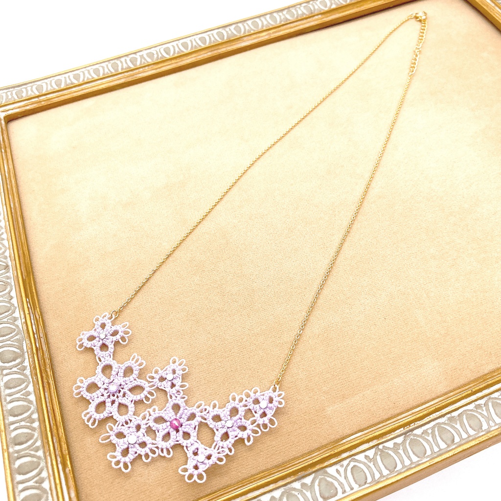 【数量限定】フラワーレースのネックレス【限定カラー】