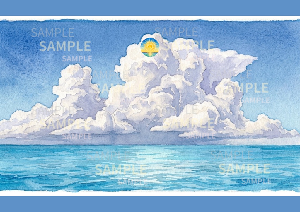 A4 水彩画背景 10種 ブックカバーや色んな背景に使えます