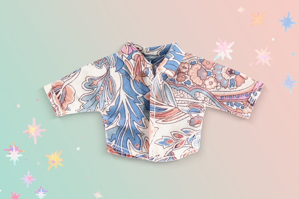 ボタニカルペイズリー柄シャツ（※再販予定有）