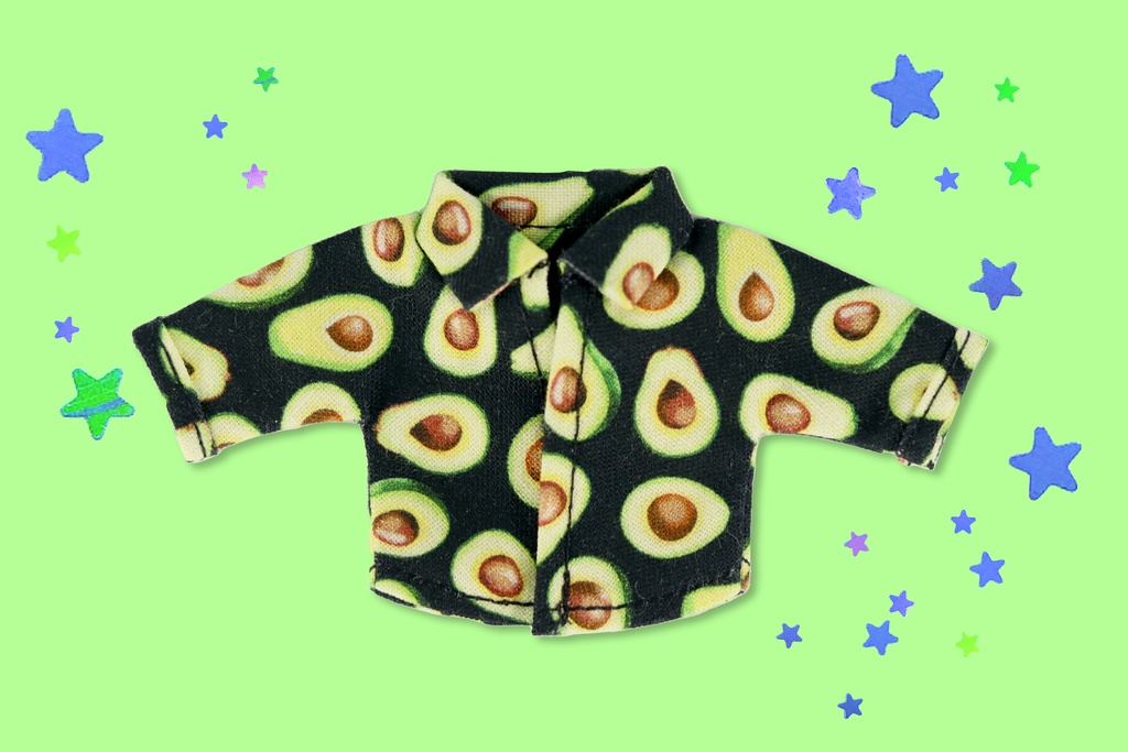 アボカド柄シャツ