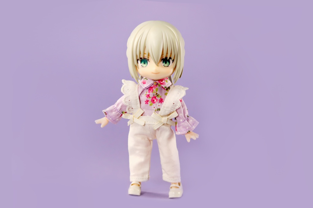 フリル袖サロペット(全3色)