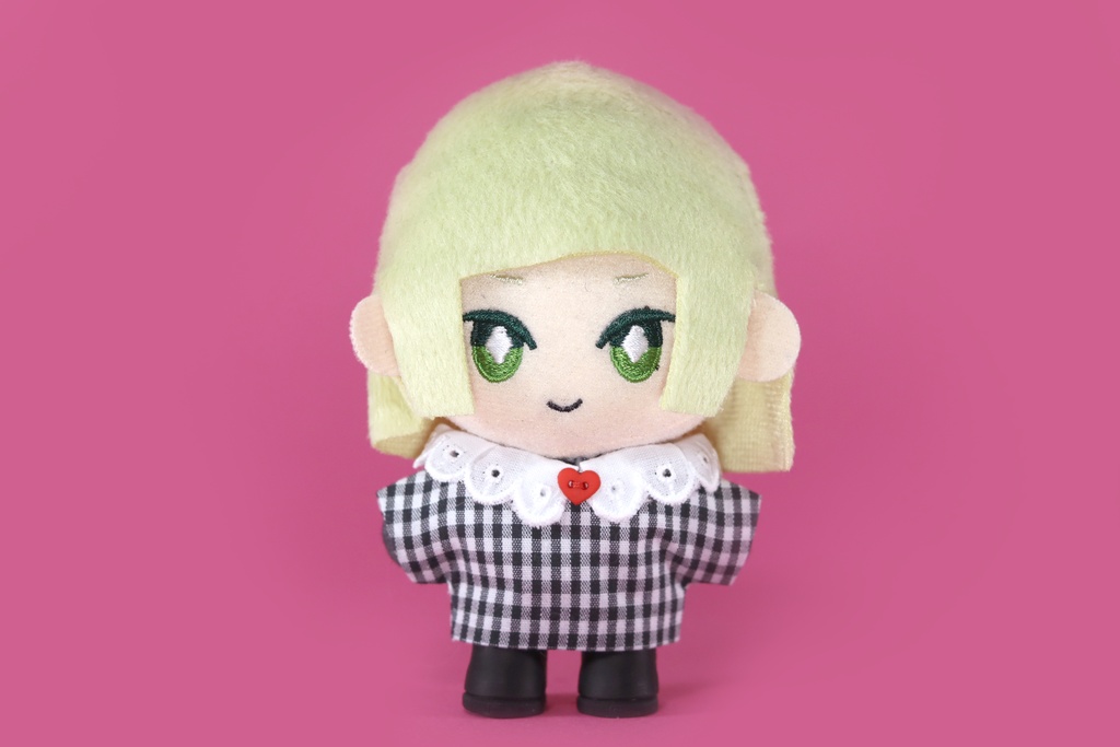 【10cmマスコットぬい】フリル襟シャツ