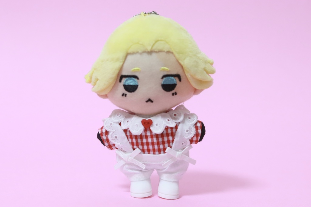 【10cmマスコットぬい】フリル襟シャツ