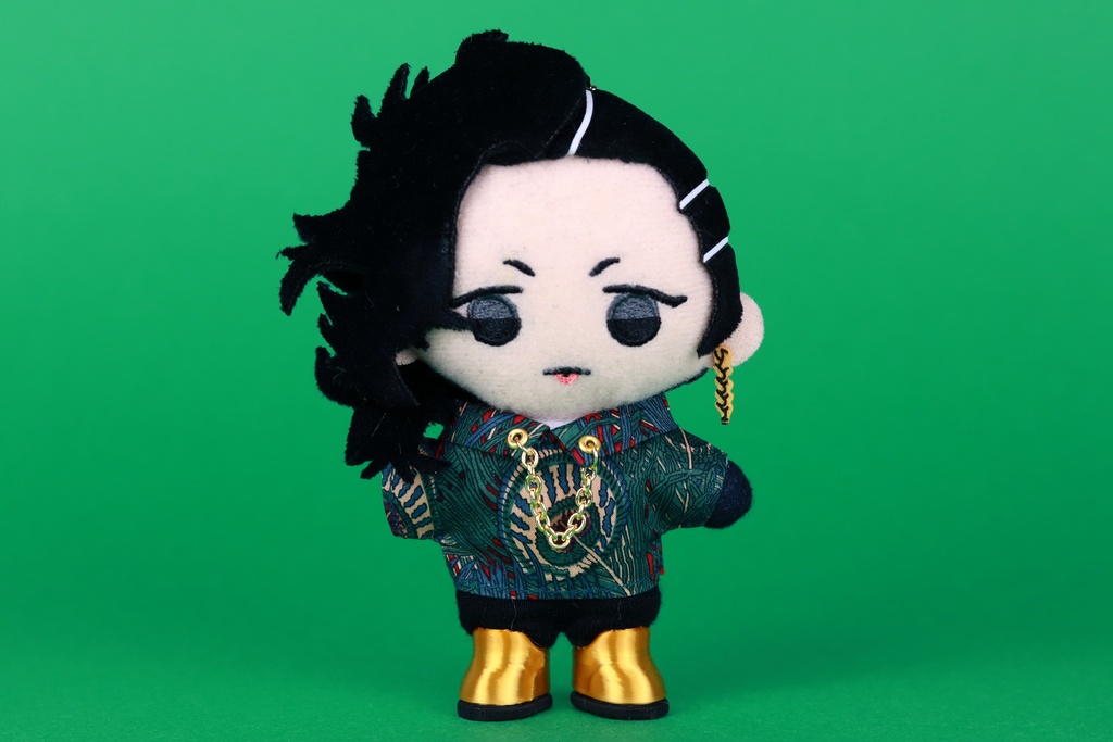 【10cmマスコットぬい】ピーコックチェーンシャツ