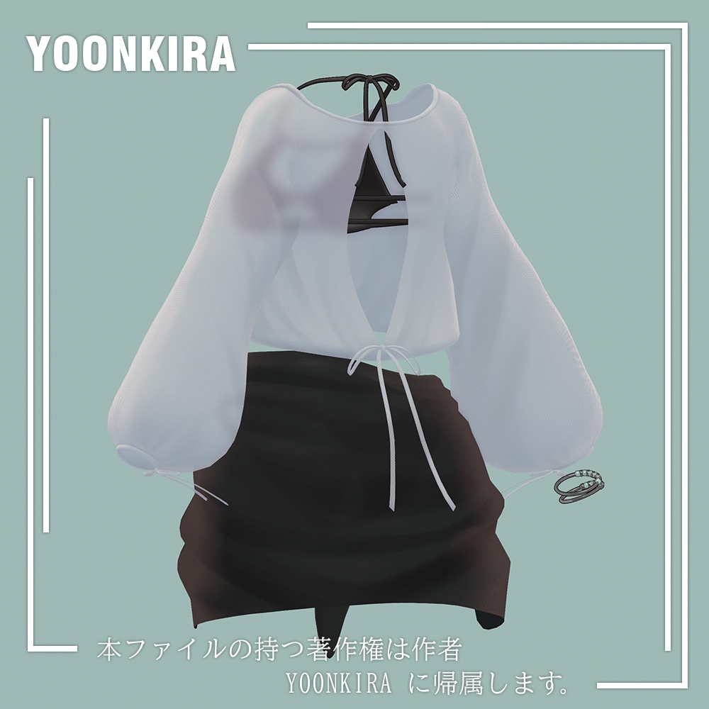 【VRC想定】 Wrap skirt_Bikini FOR_6_Avatar
