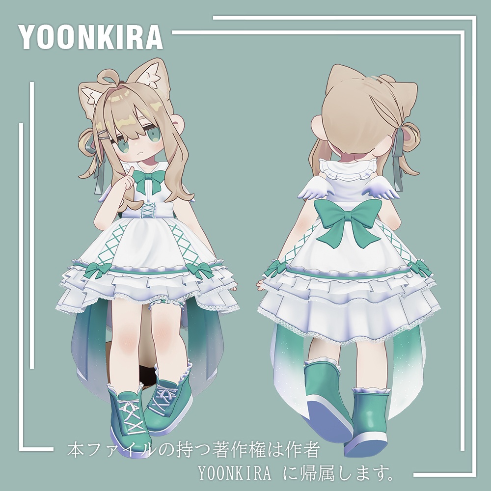 【VRC想定】Angelic_Dress_FOR_5_Avatar