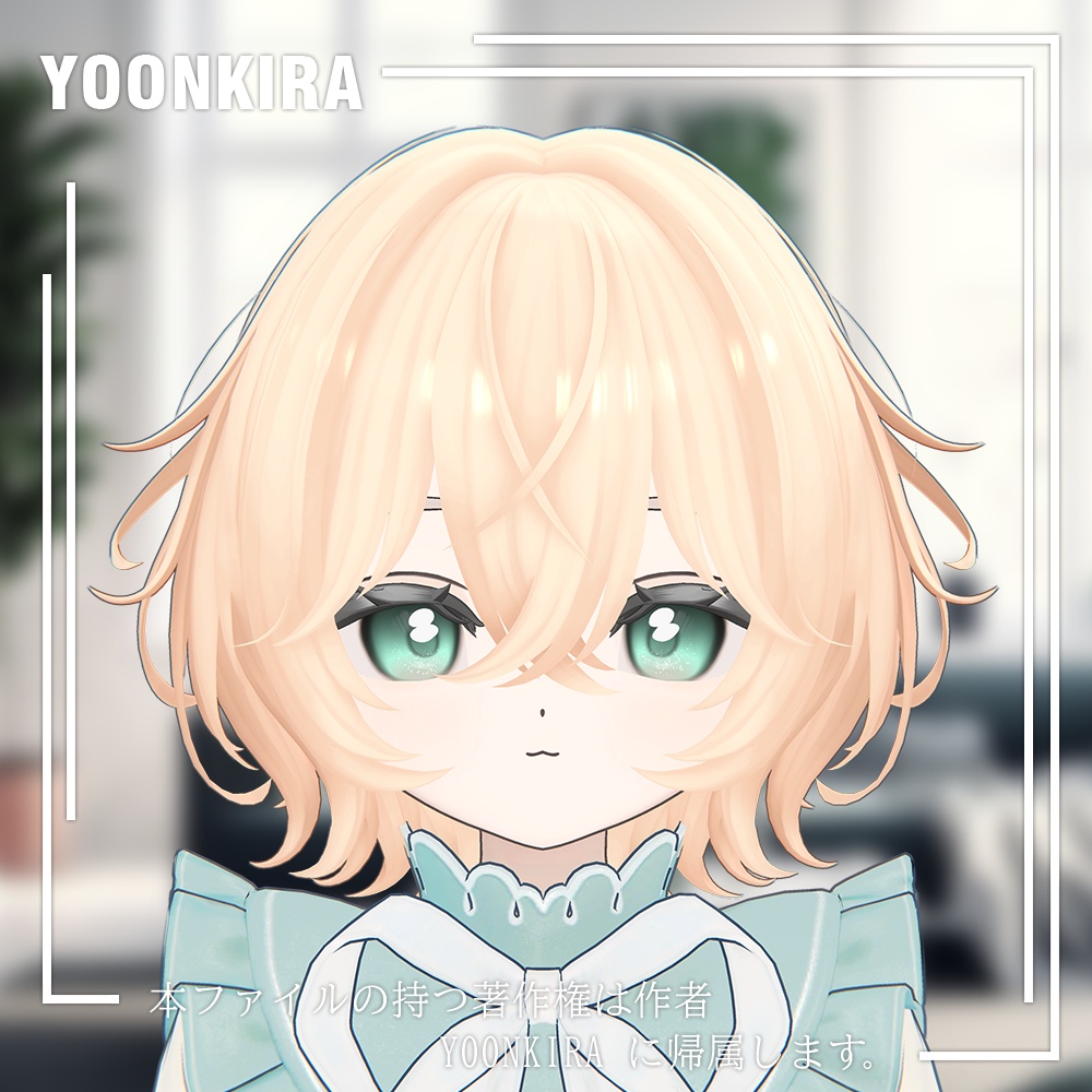 【VRC想定】Shaggy_Bob_Hair