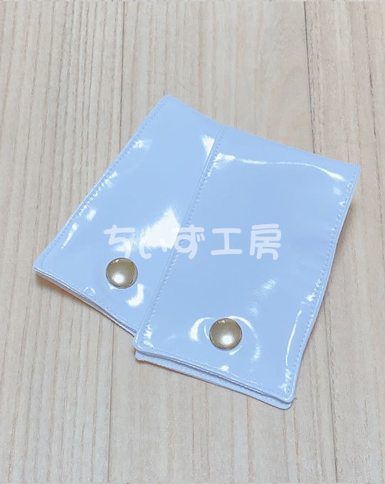 【グレー】エナメルバニーガール衣装 Mサイズ(シャツ風前掛け付き)