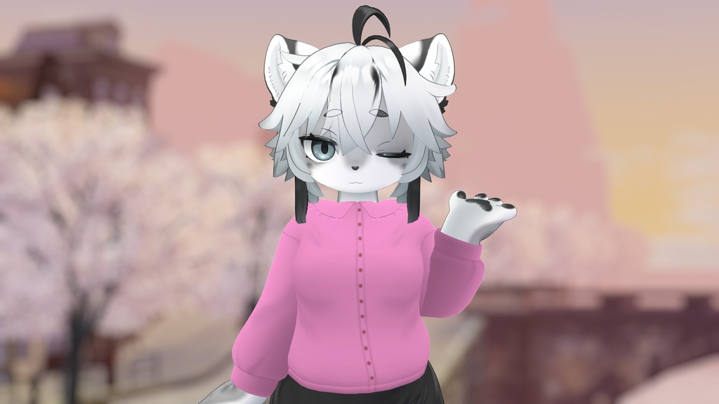Ruffle Collar Top for Haishima (灰島用) 【VRChat】