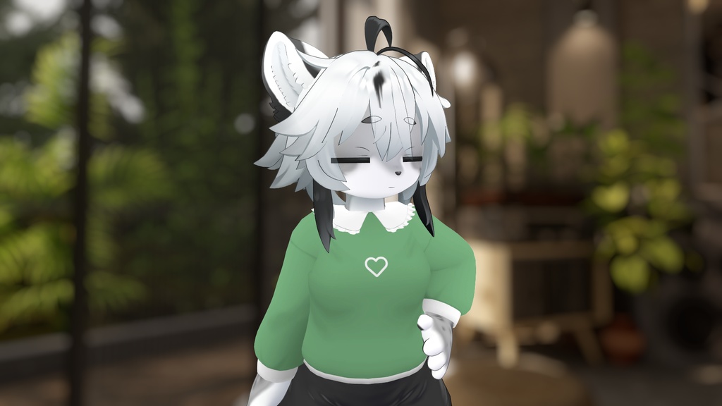 Ruffle Collar Top for Haishima (灰島用) 【VRChat】