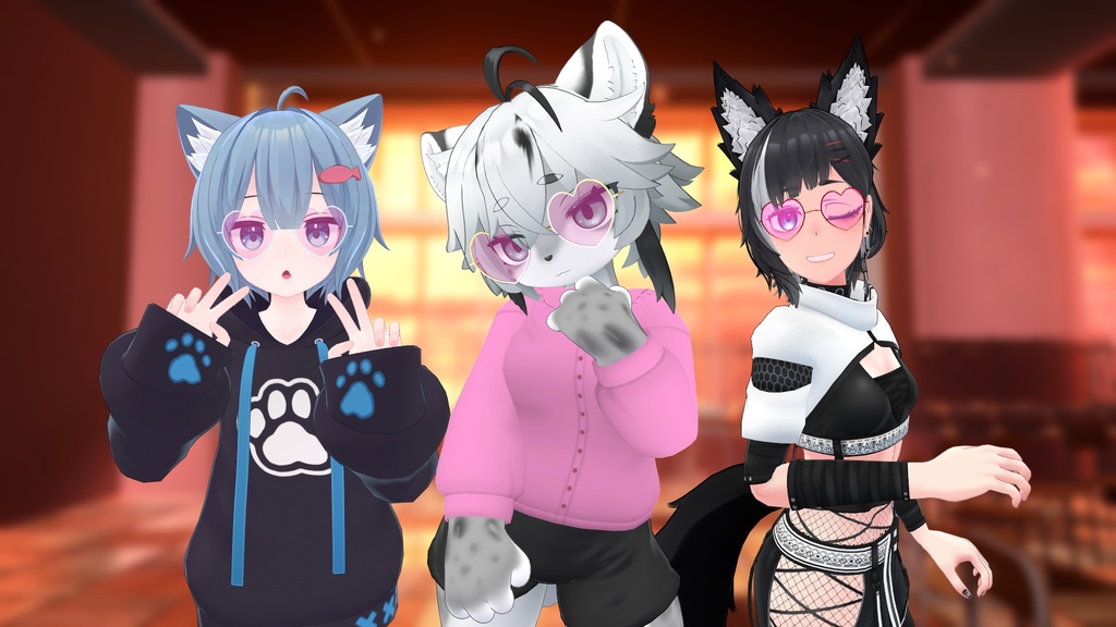 Valentine’s Day Heart Glasses (心メガネ アクセサリー)【VRChat】