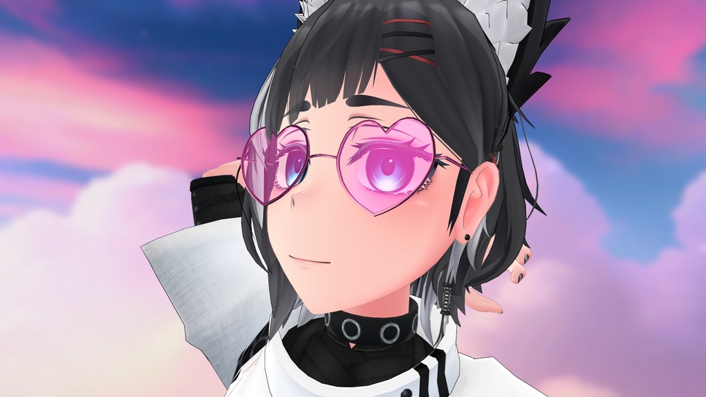 Valentine’s Day Heart Glasses (心メガネ アクセサリー)【VRChat】