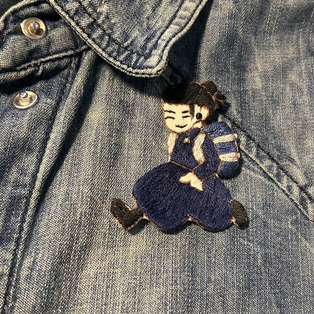 呪専すぐるくん刺繍ブローチ