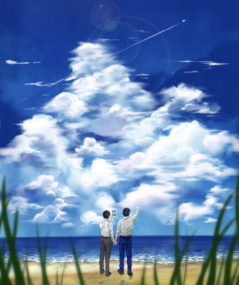 入道雲 スマホリング