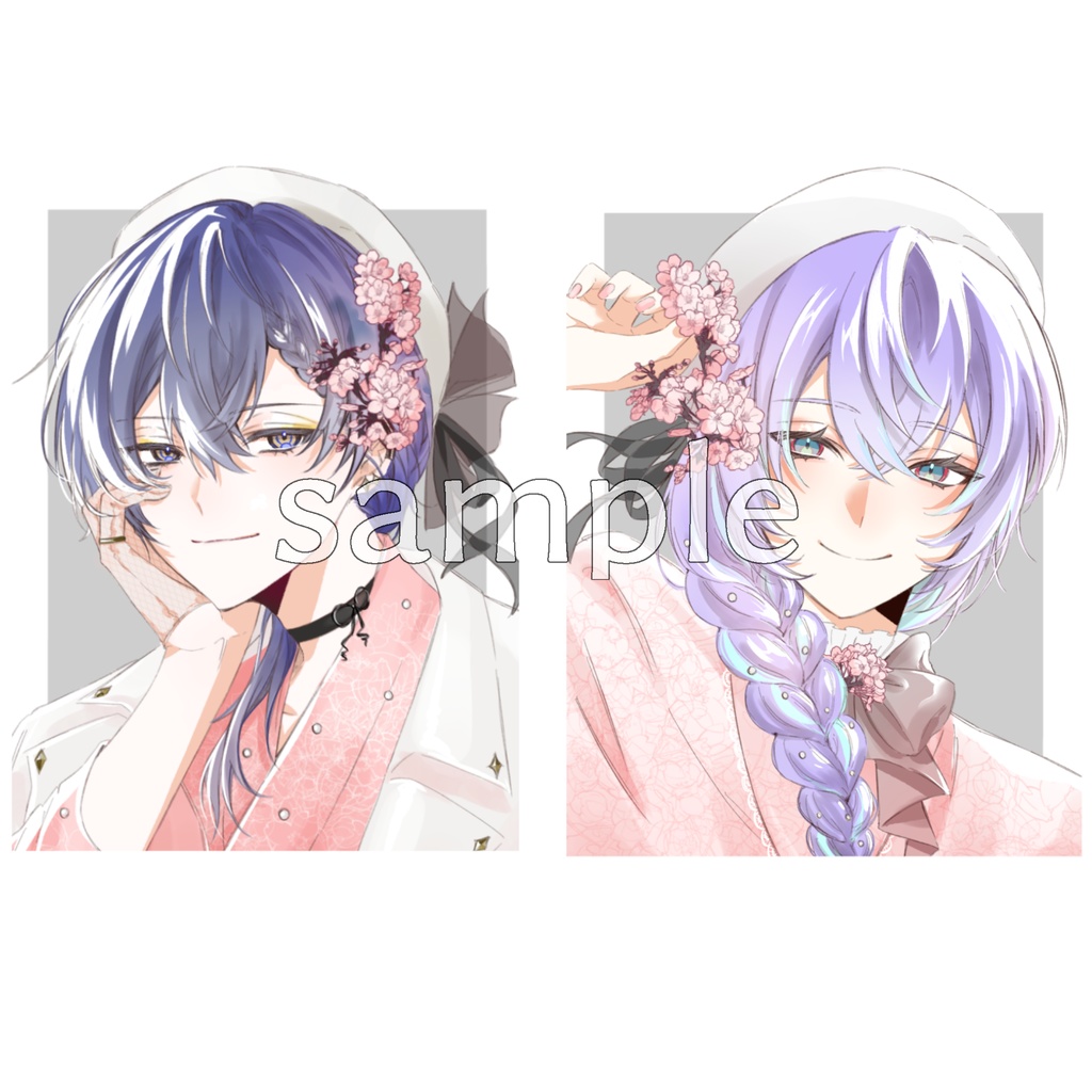 和洋折衷×桜 チェキ風カード