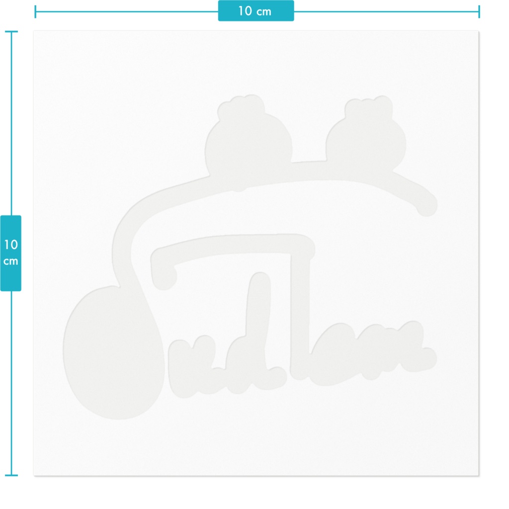 ステッカー(白)