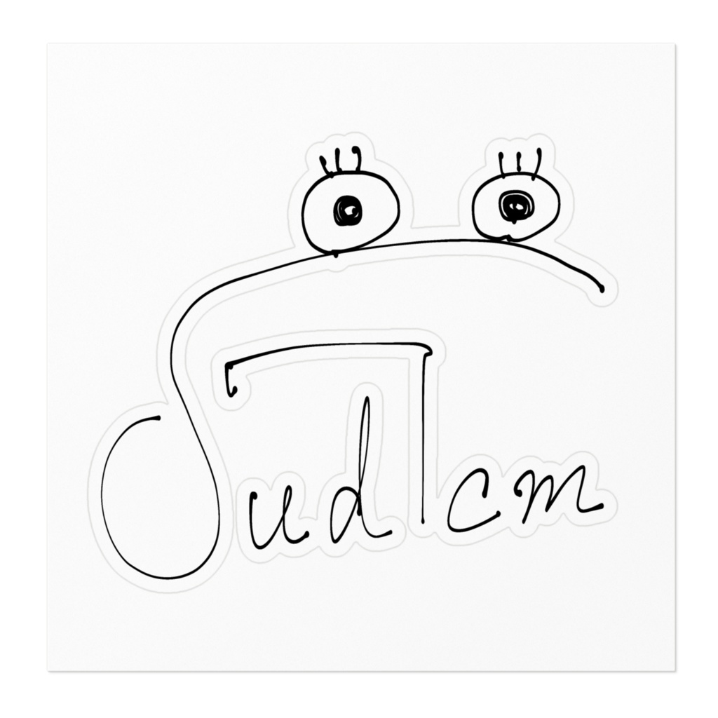 ステッカー(白)