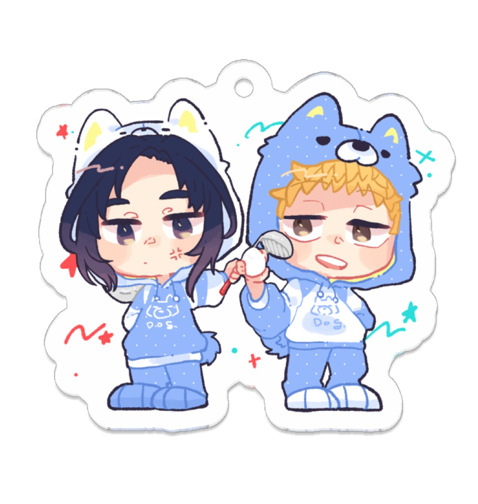 動物パジャマアクキー(金具なしverあり)