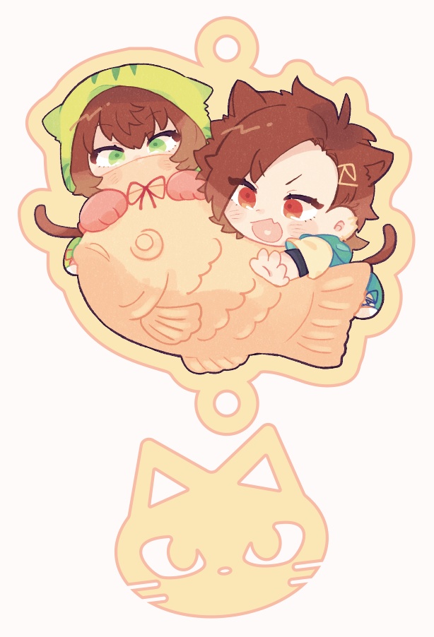 ジョー君とギン君のたい焼きアクキー