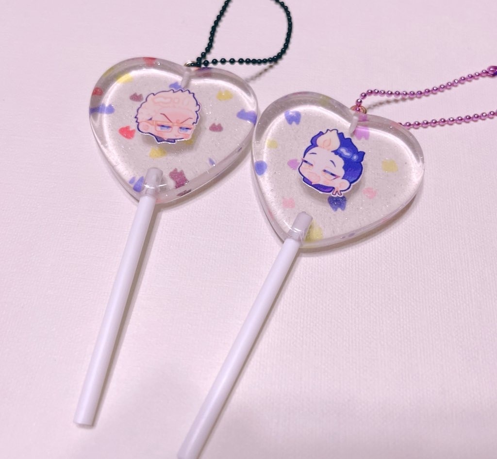 棒付き飴ちゃんアクキー