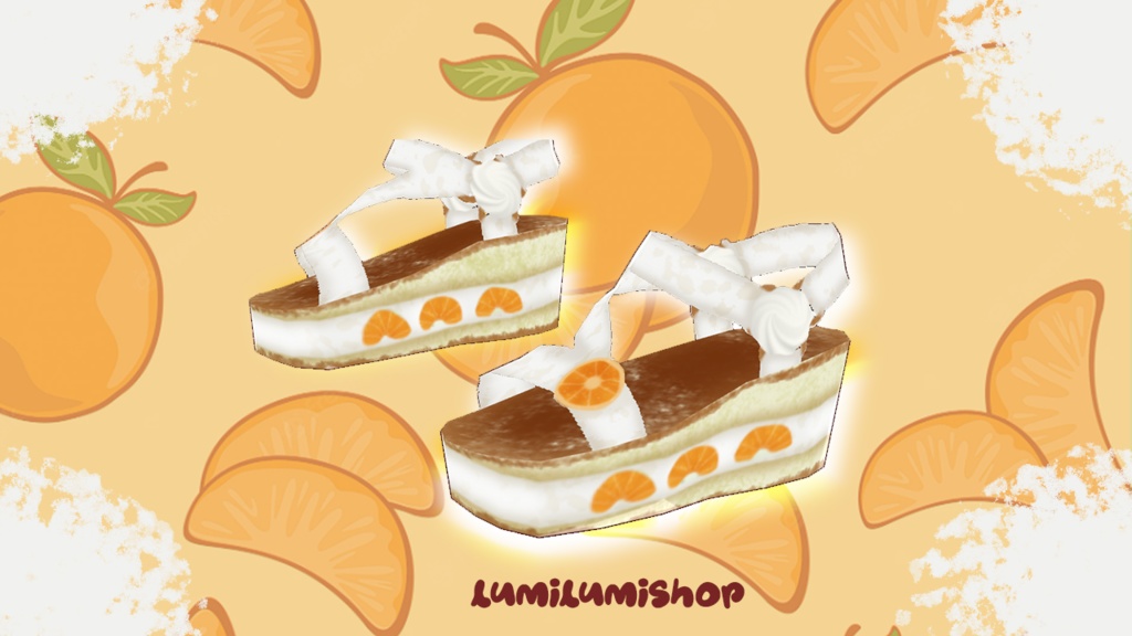 Mandarin Shortcake Shoes for VroidStudio