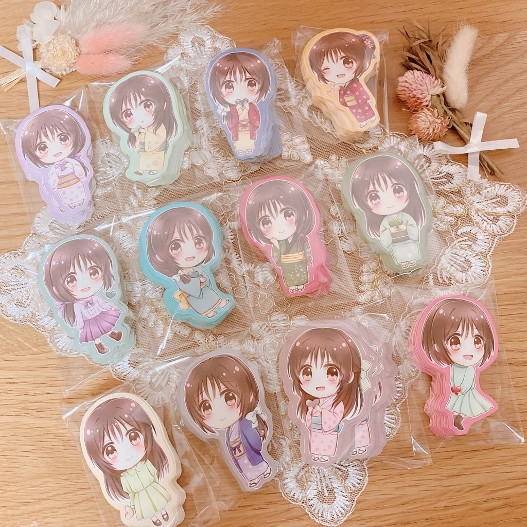 ちま千鶴ちゃんステッカーセット