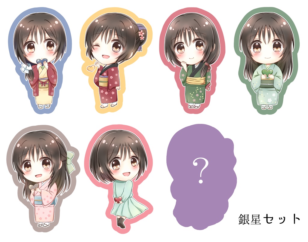 ちま千鶴ちゃんステッカーセット